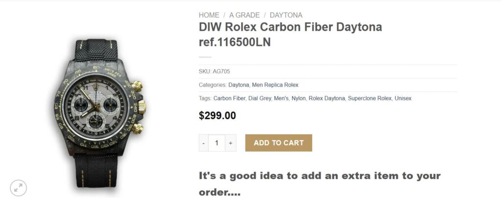 DIW Rolex Carbon Fiber Daytona